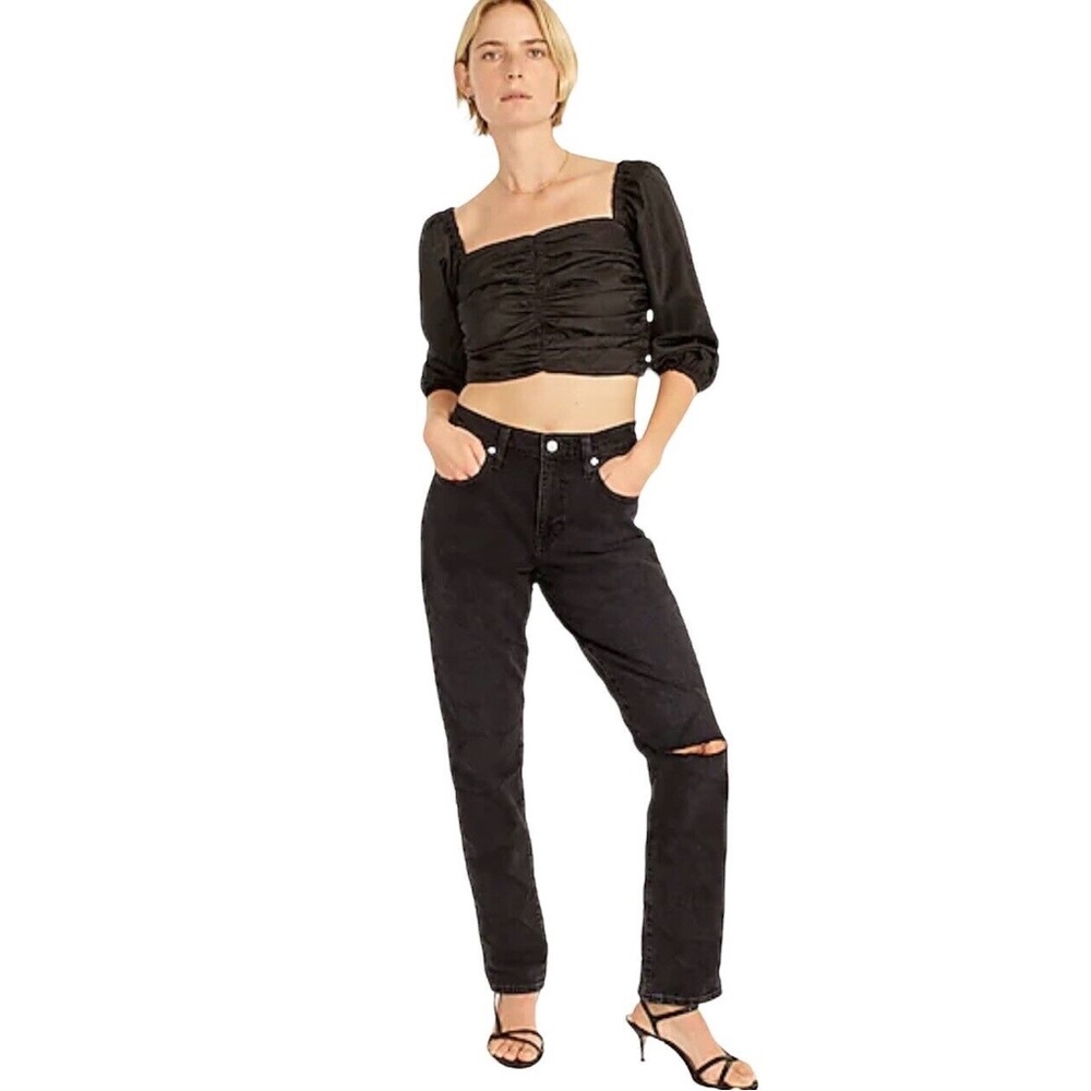 💫HP💫 Slim boyfriend jean in washed black